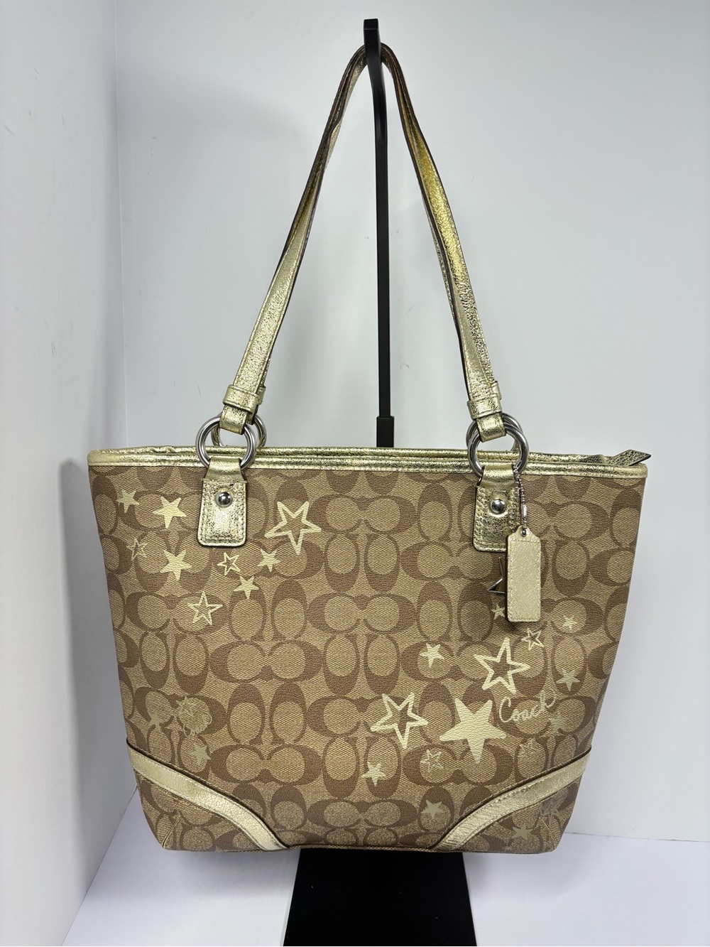 ✨Coach Heritage Star Print Signature Tote
